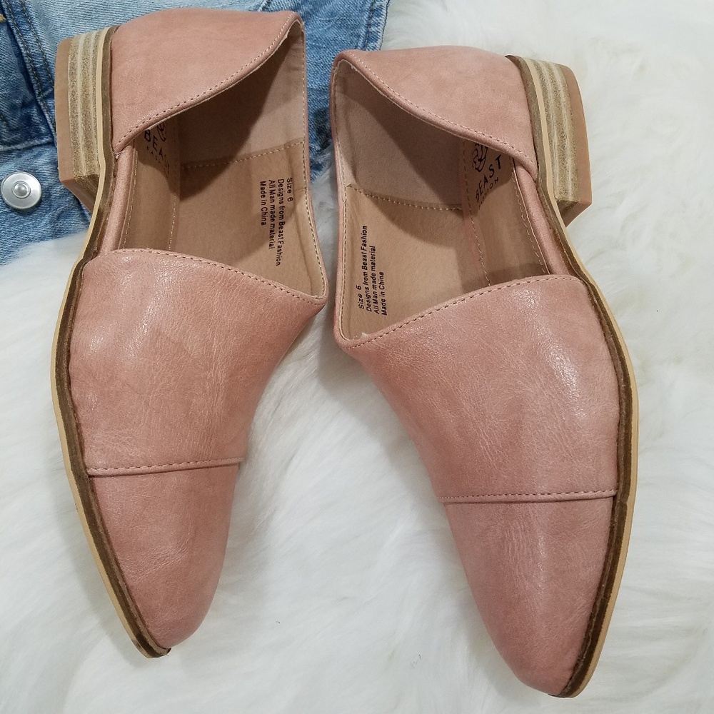 Beast Blush/Pink Side Cut out Flats - Picture 3 of 6